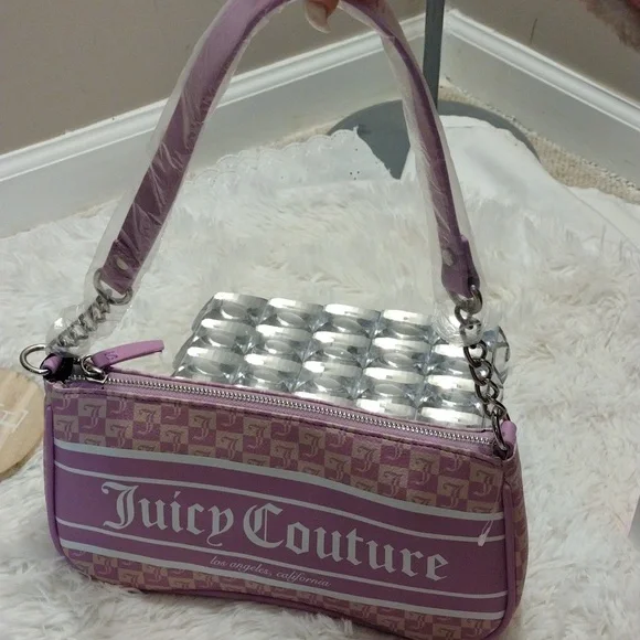 Juicy Couture Violet Tulle Shoulder Bag ✨ 🆕 - Picture 8 of 12